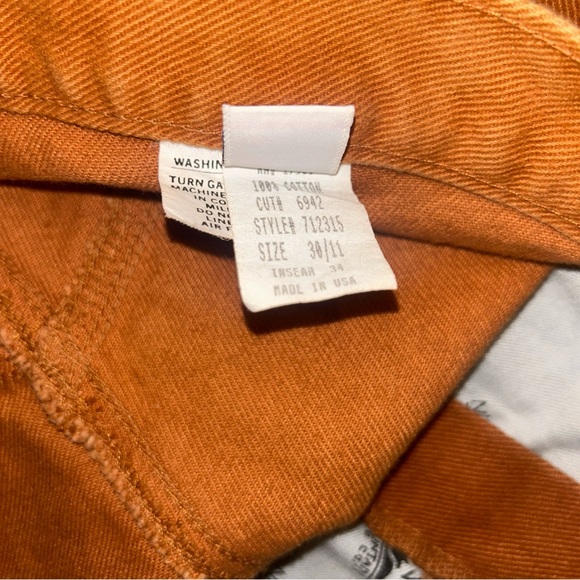 Vintage Rockies Rocky Mountain Clothing Co. High Waist Sz 30 11/12X34Rust Brown - Picture 10 of 11